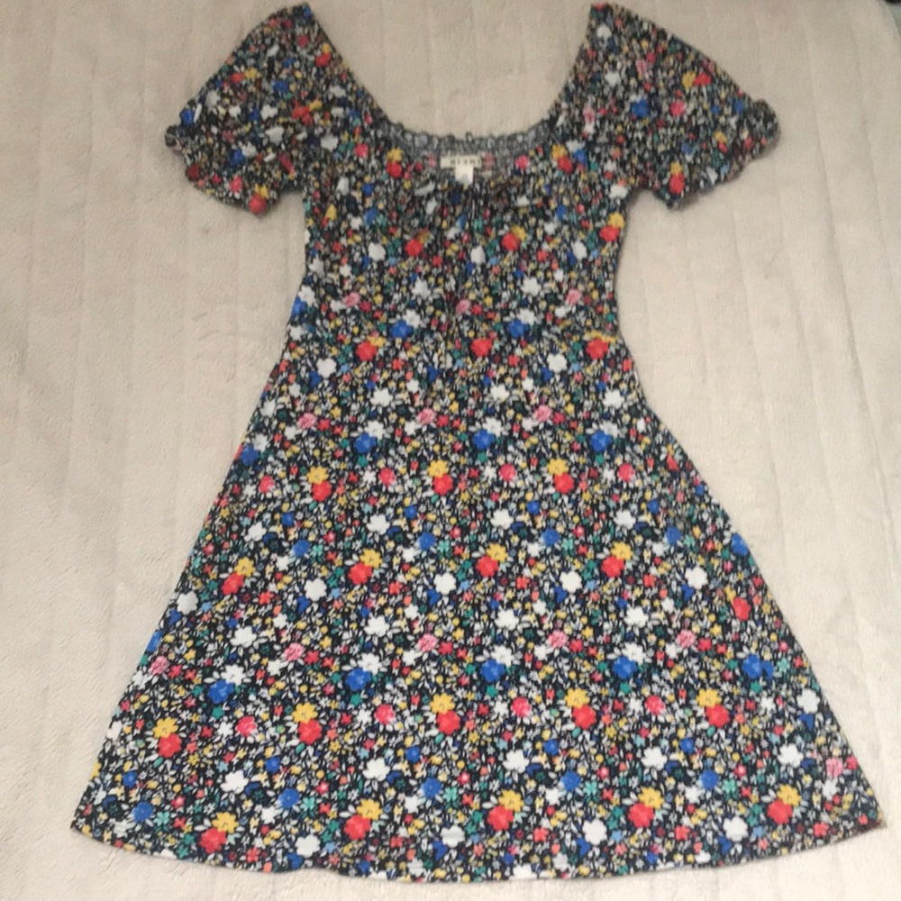 miami by Francesca’s Colorful Floral Mini Dress